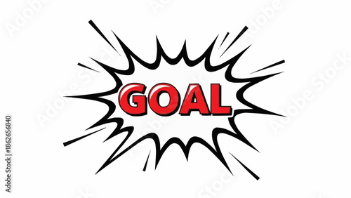 Explosive Goal Achievement - A Dynamic Visual Representation of Success.