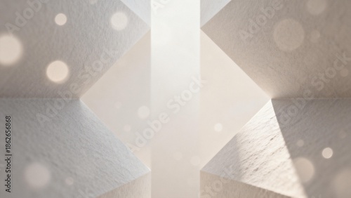 Abstract geometric shapes with soft light
