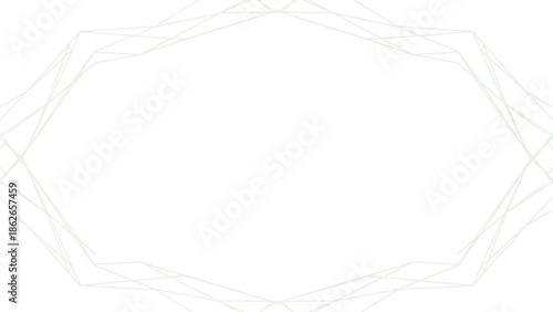Geometric wireframe design with intersecting lines forming octagon