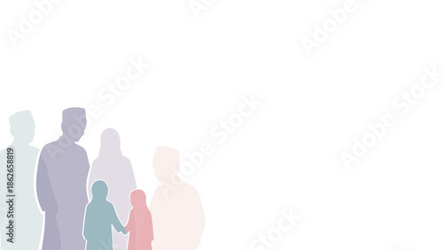 Diverse group of people standing together in harmony