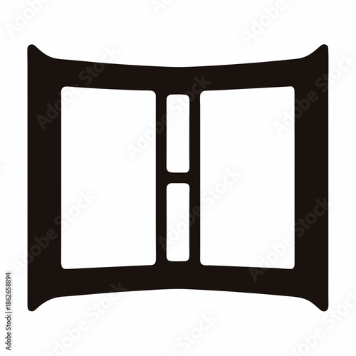 Abstract Book Illustration in Black and White for Literary Concept