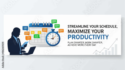 Streamline Schedule and Maximize Productivity - A Visual Representation of Time Management.