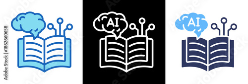 Ai Education triplestyle icon