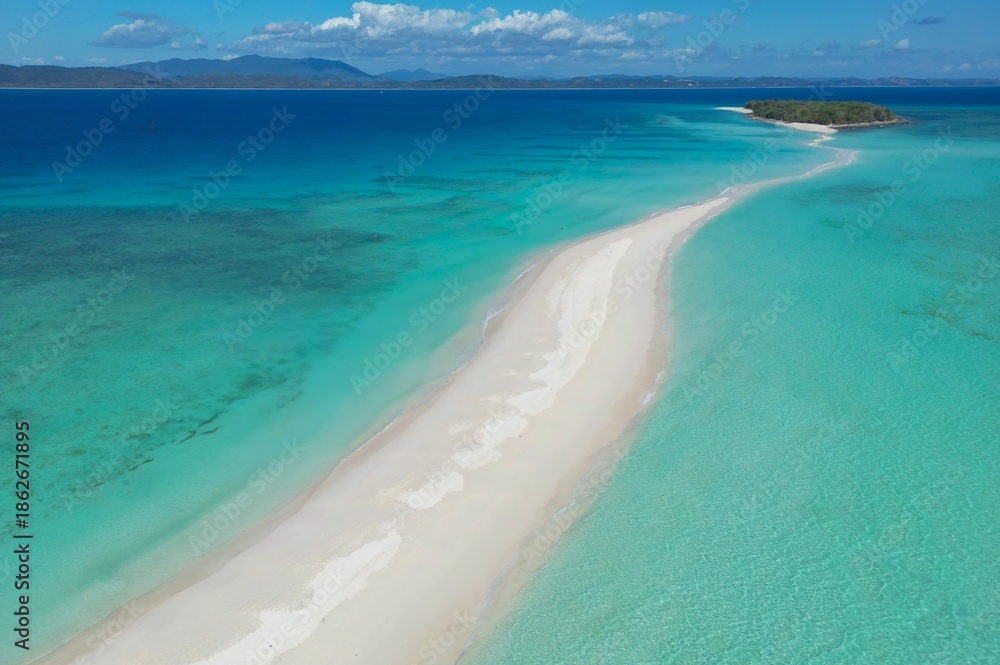 Obraz premium Nosy Iranja off Madagascar is a paradise archipelago of two islets -Iranja Be and Iranja Kely