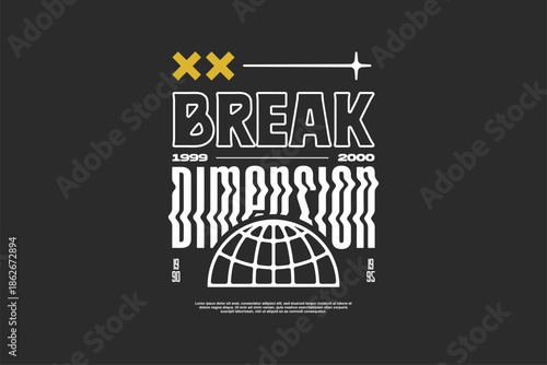 streetwear urban fashion template for printing