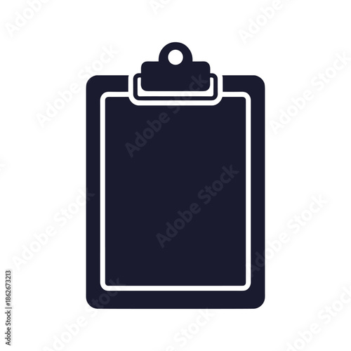 Blank clipboard with clip Vector