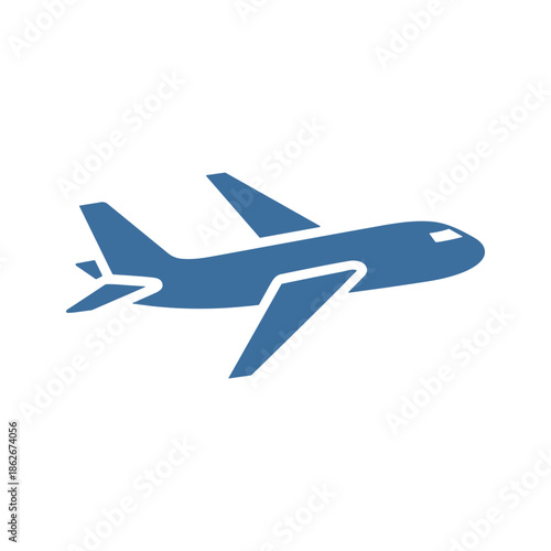 Wallpaper Mural Blue airplane in flight Vector Torontodigital.ca