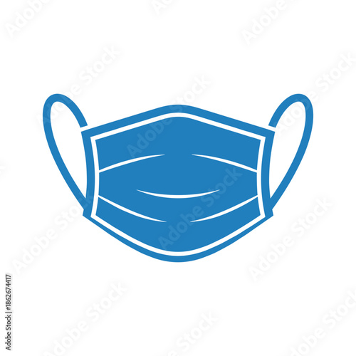 Blue face mask Vector