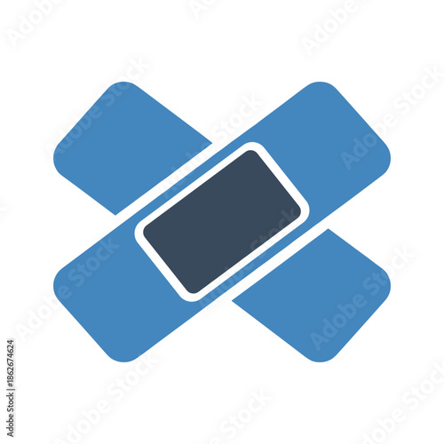 Smartphone with bandage Vector