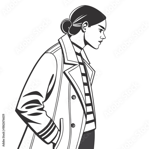 Modern Outerwear Fashion Jacket Graphic