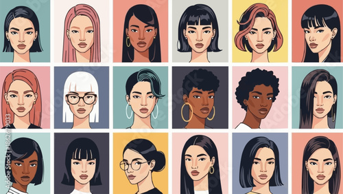 Diverse Women Portraits - A Celebration of Beauty and Individuality.