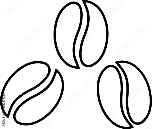 A set of coffee been group collection. coffee been silhouette vector flat illustration design. coffee bean been silhouette vector flat illustration design. Isolated on transparent background.