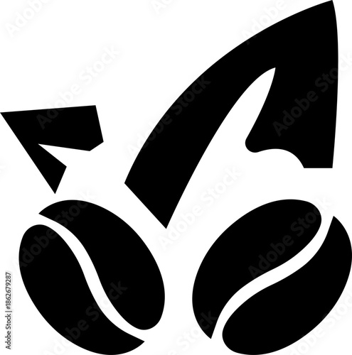 A set of coffee been group collection. coffee been silhouette vector flat illustration design. coffee bean been silhouette vector flat illustration design. Isolated on transparent background.