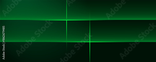 dark green abstract background with modern light effects and realistic shadows. modern