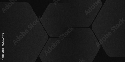Modern black white abstract background. Minimal. Gradient. Dark grey banner with geometric shapes, lines, stripes, triangles. Design. Futuristic. Cut paper or metal effect.vector eps10