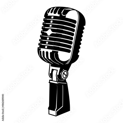 Vintage Microphone Icon

