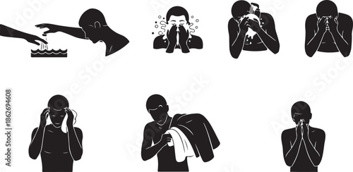 Step-by-step guide to face washing and personal hygiene routine