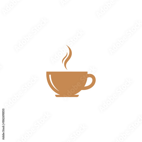 Illustration of a Cup of Coffee with Steam.