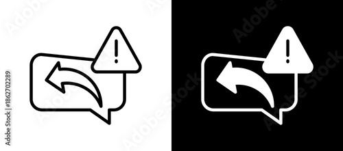 Crisis Response whiteblack icon