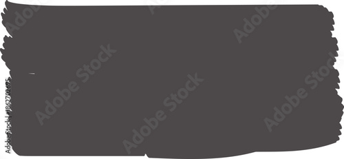 A gray paint brush is shown on a white background