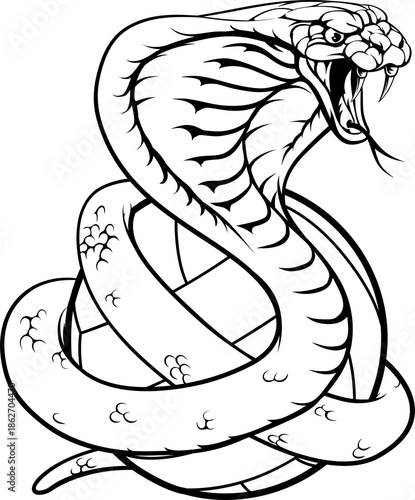 A cobra snake volleyball ma...