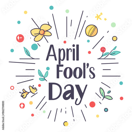 font, april fool's day, festival, vector, transparent background, text, colorful, design, party, celebration, fun, word, poster