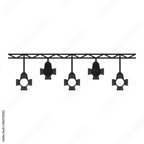 Stage Spotlight Lights Icon