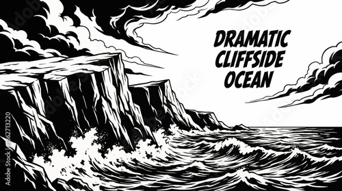 Steep cliffs overlook crashing ocean waves, forming a dramatic coastal landscape with strong contrast, depth, and visual power widely used in premium travel content
