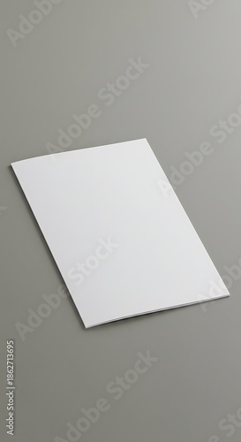 Blank Page, Subtle Gray Background: Minimalist Photography