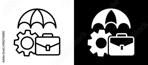 Business Protection whiteblack icon