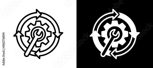 Continuity Tools whiteblack icon