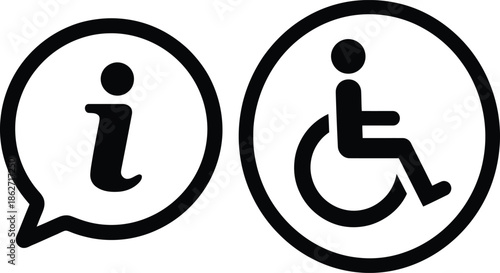 Disabled Person Walking Icon Rehabilitation Vector Illustration