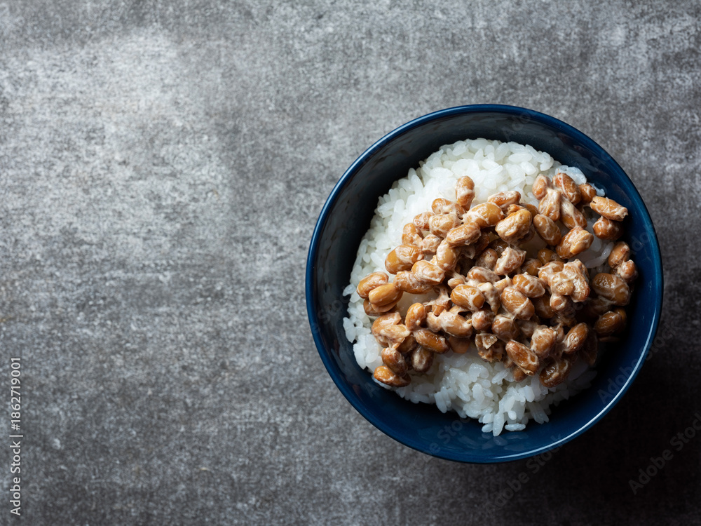 custom made wallpaper toronto digitalNatto rice in a bowl