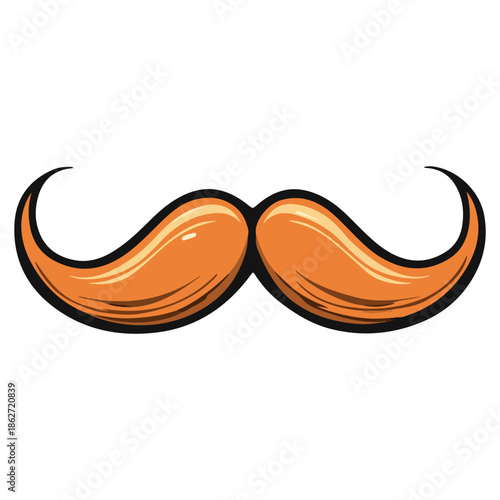 fake curly mustache, costume, april fool's day, festival, vector, transparent background, accessory, furry, icon, shape