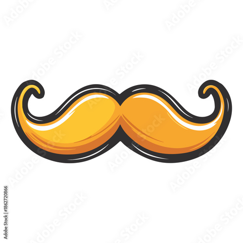 fake curly mustache, costume, april fool's day, festival, vector, transparent background, accessory, furry, icon, shape