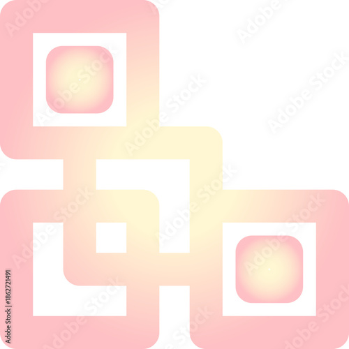 gradient chinese corner ornament