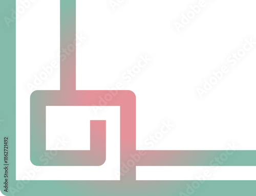 gradient chinese corner ornament