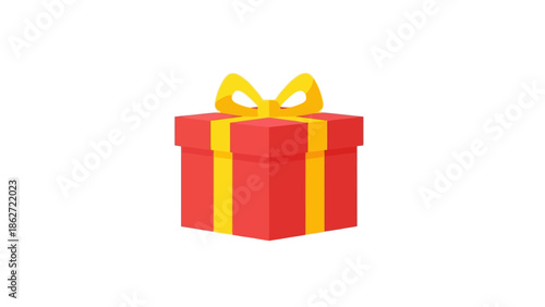 Colorful Gift Box with Ribbon for Celebrations and Present Giving