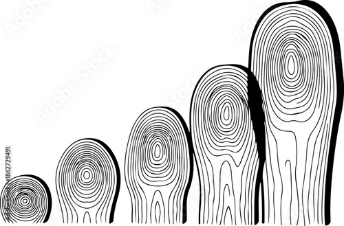 set of black and white metal