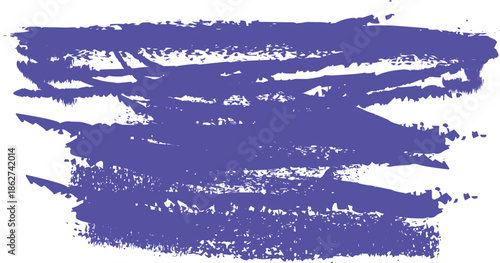 Purple Grunge Paint Brush Stroke Texture — Abstract Ink Splash Vector Background