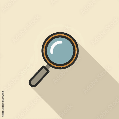 vector magnifying glass icon