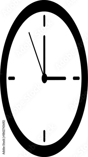 Precision in Time: An elegant clock face shows a precise moment in time, with a minimalist design and stark contrast, capturing the essence of time itself.