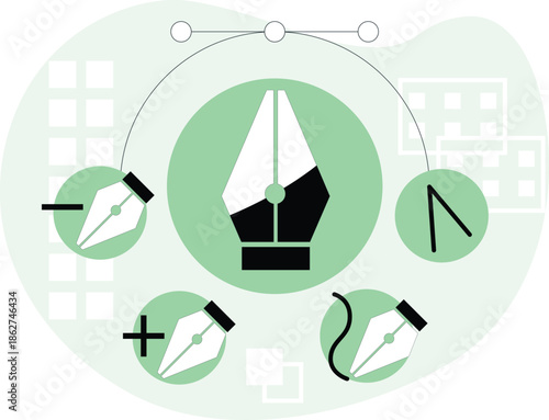 People waiting to cross the street at a pedestrian crossing in an urban environment from a rear viewpoint