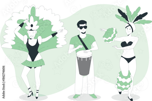 People waiting to cross the street at a pedestrian crossing in an urban environment from a rear viewpoint