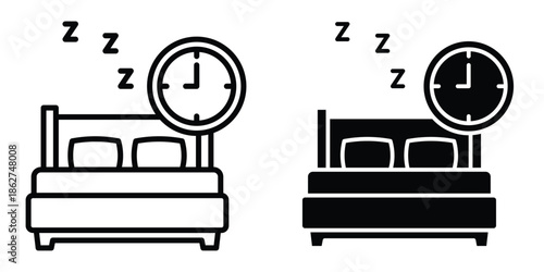 Bedtime icons multiple style collection. icon in vector. Logotype