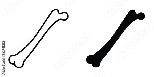 Bones icons multiple style collection. icon in vector. Logotype