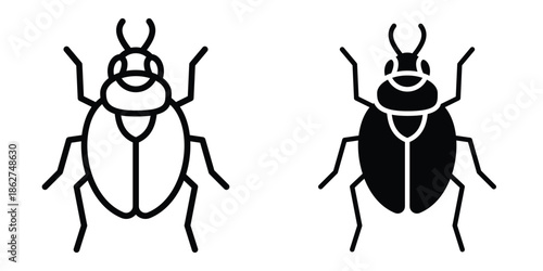 Bug icons multiple style collection. icon in vector. Logotype