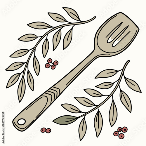 Eco-Friendly Wooden Spoon and Fork Kitchen Set