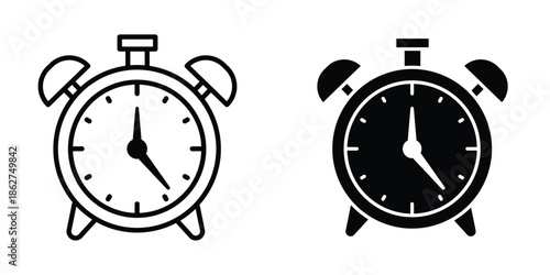 Clock icons multiple style collection. icon in vector. Logotype