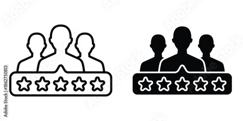 Customer feedback icons multiple style collection. icon in vector. Logotype